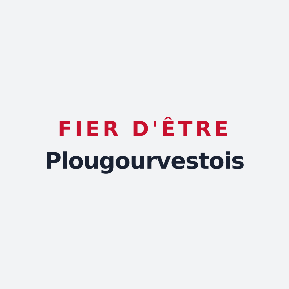 Poster « Fier d'être Plougourvestois » — design pour Plougourvest