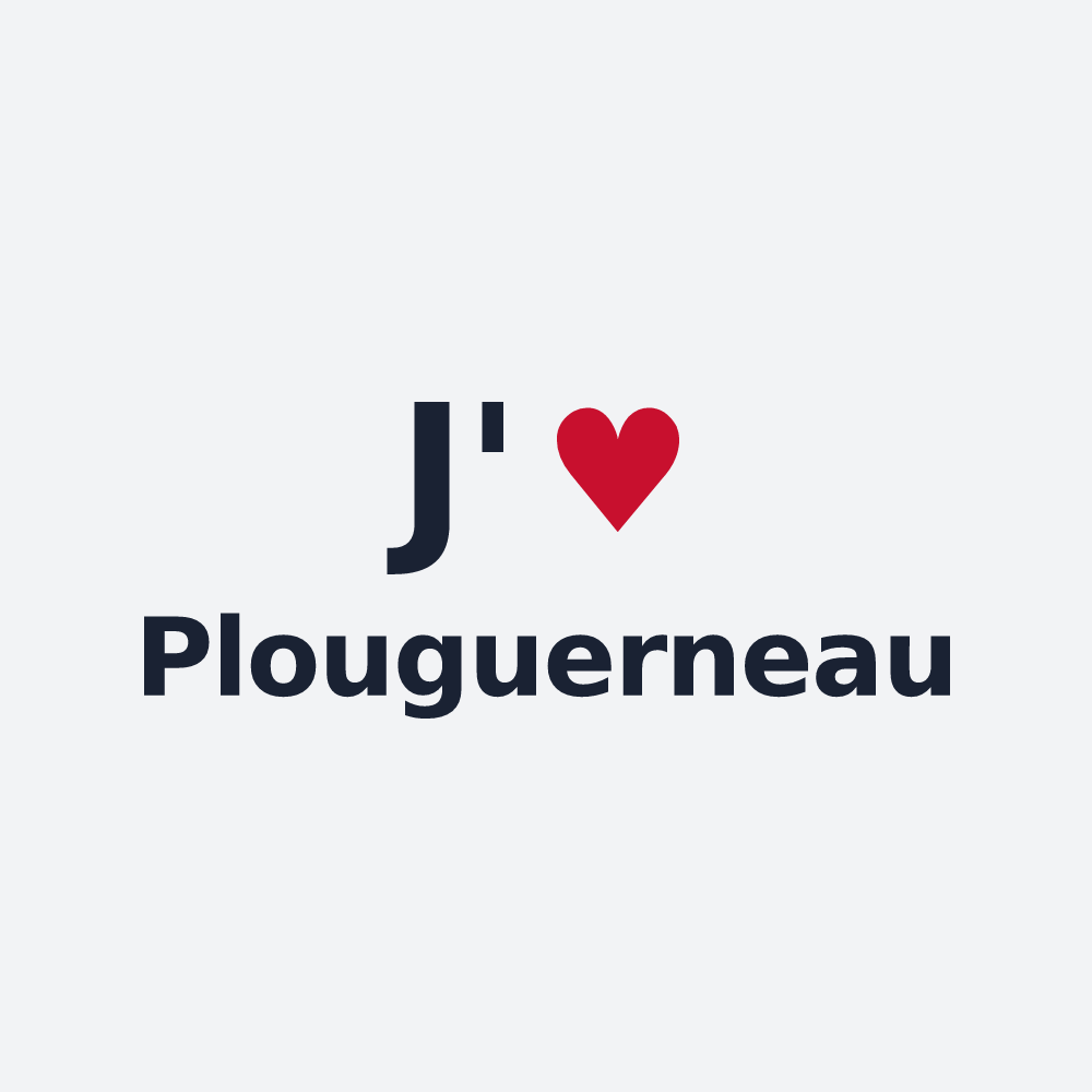 Poster personnalisé Plouguerneau — design J'aime Plouguerneau