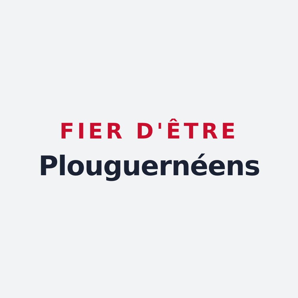 Poster « Fier d'être Plouguernéens » — design pour Plouguerneau