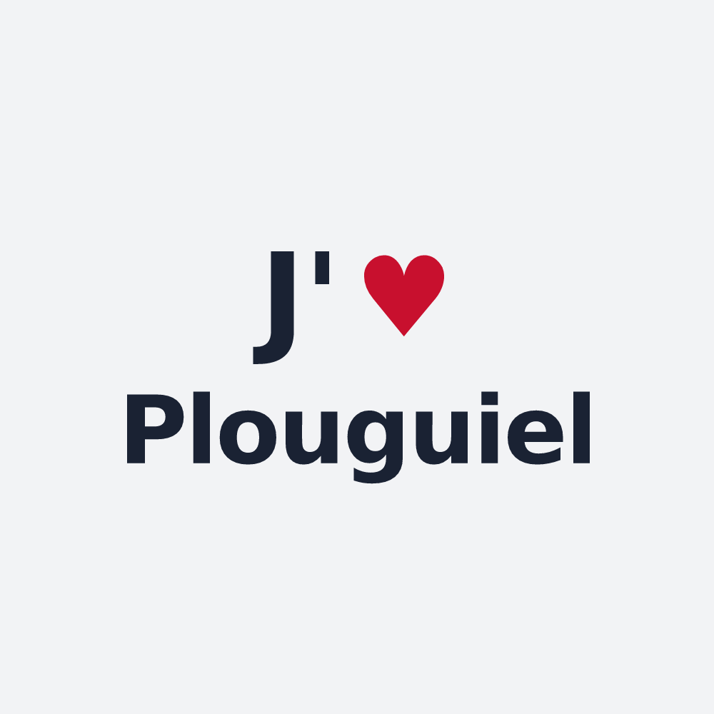 Poster personnalisé Plouguiel — design J'aime Plouguiel