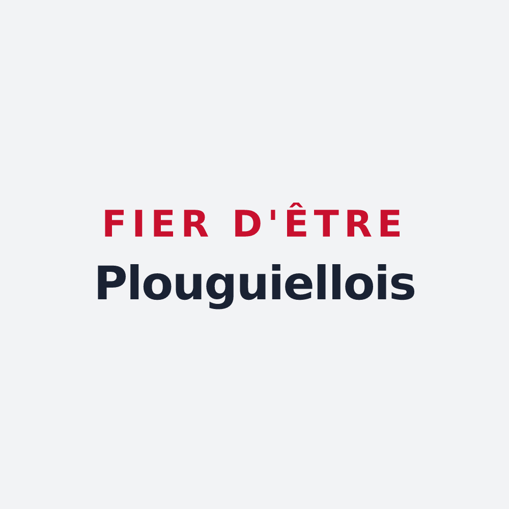 Poster « Fier d'être Plouguiellois » — design pour Plouguiel