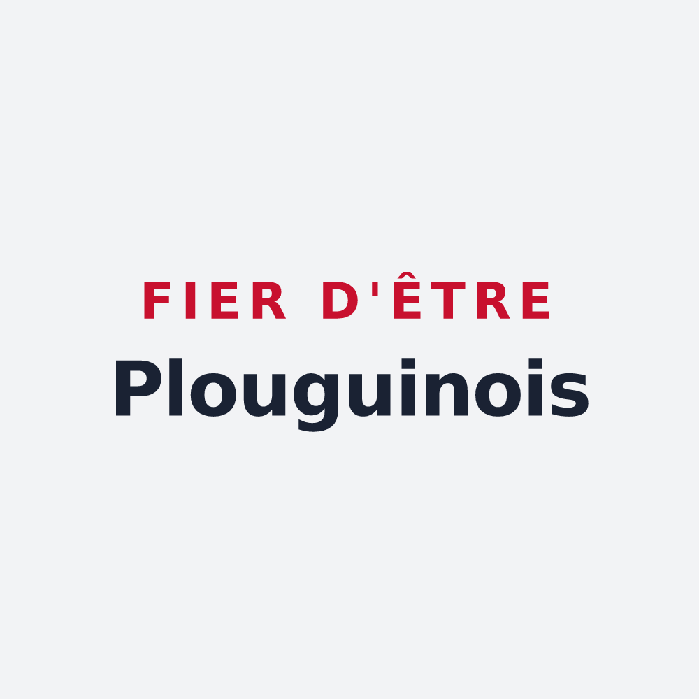 Poster « Fier d'être Plouguinois » — design pour Plouguin