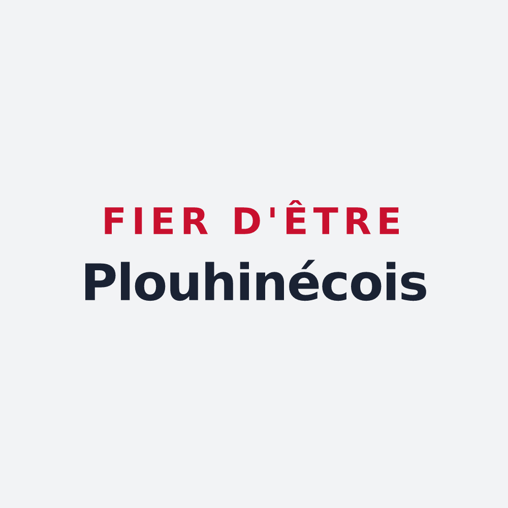 Poster « Fier d'être Plouhinécois » — design pour Plouhinec