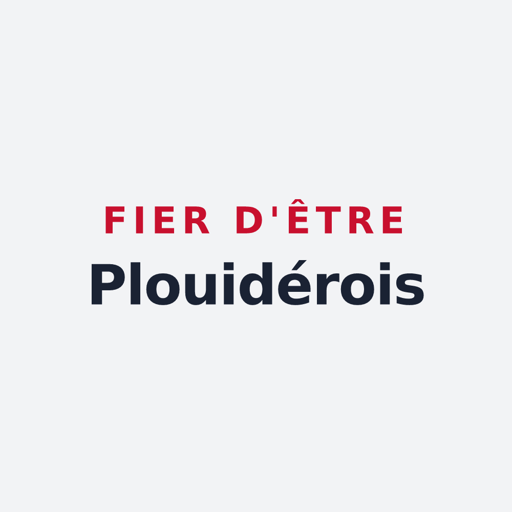 Poster « Fier d'être Plouidérois » — design pour Plouider