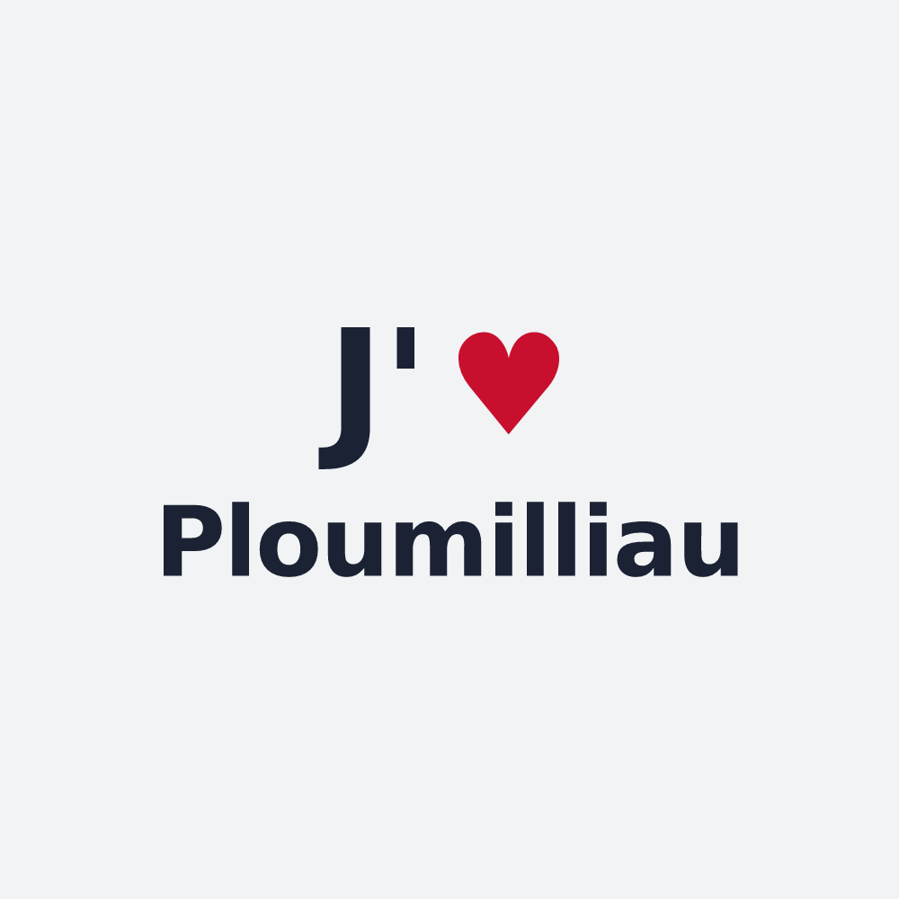 Poster personnalisé Ploumilliau — design J'aime Ploumilliau