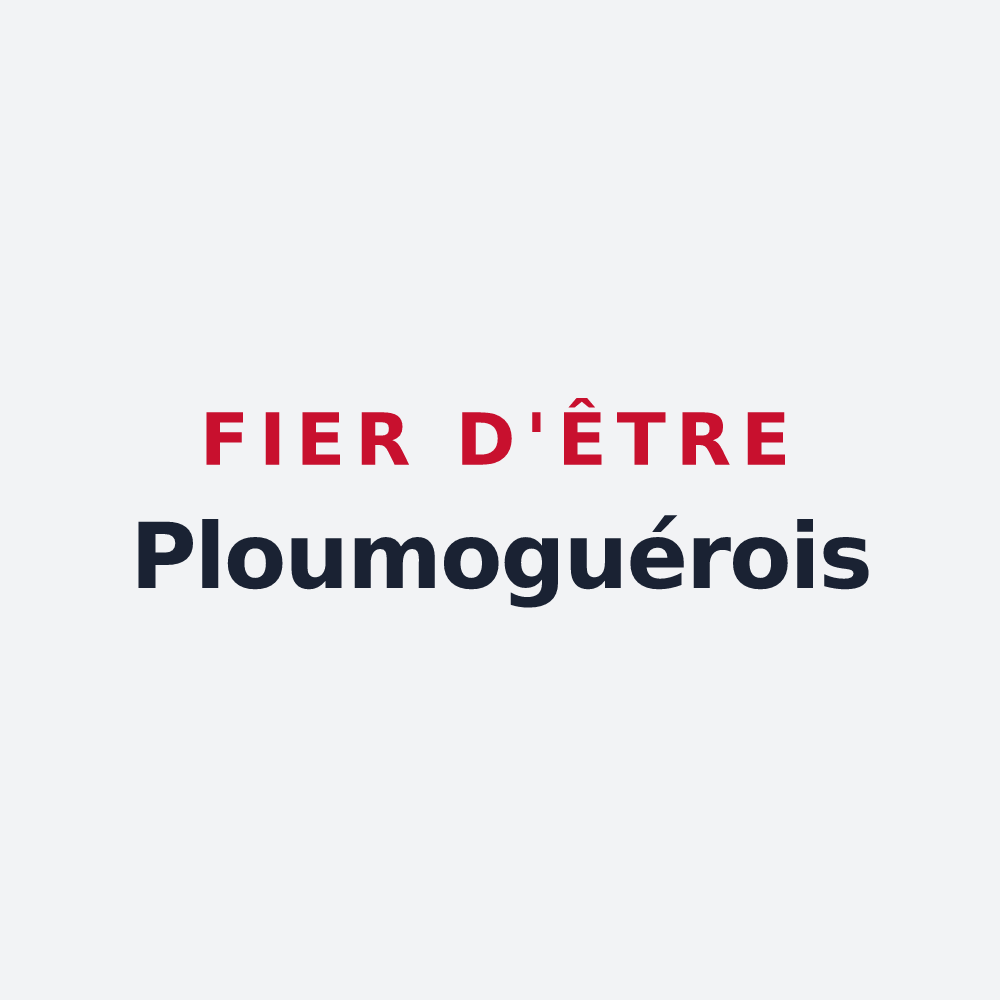 Poster « Fier d'être Ploumoguérois » — design pour Ploumoguer
