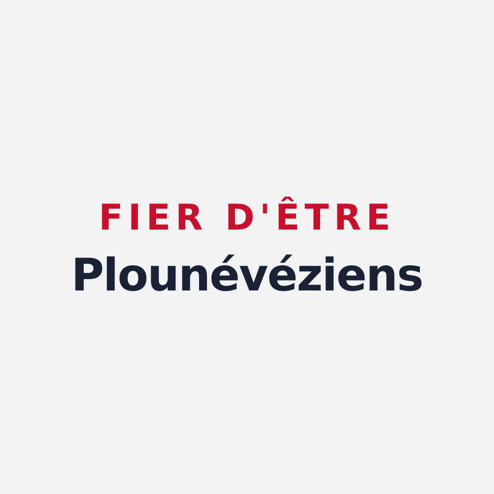Poster « Fier d'être Plounévéziens » — design pour Plounévez-Lochrist