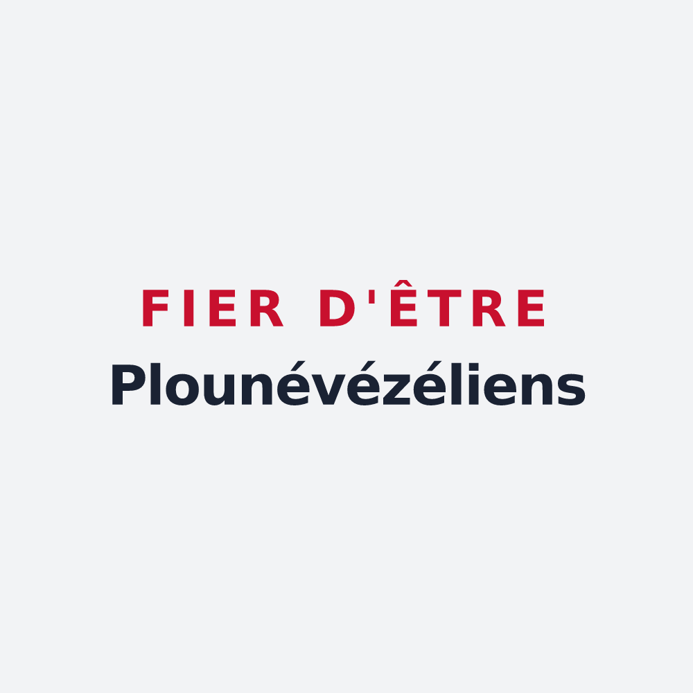 Poster « Fier d'être Plounévézéliens » — design pour Plounévézel