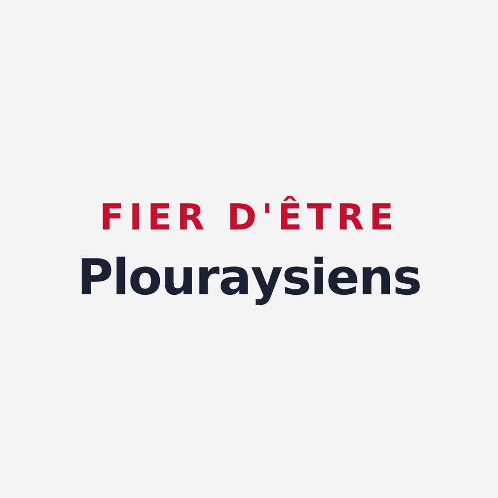 Poster « Fier d'être Plouraysiens » — design pour Plouray