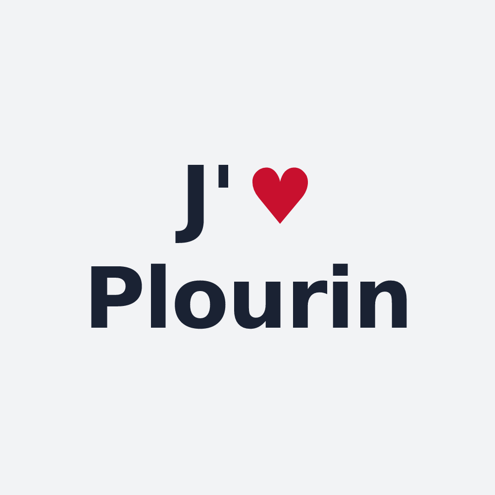 Poster personnalisé Plourin — design J'aime Plourin