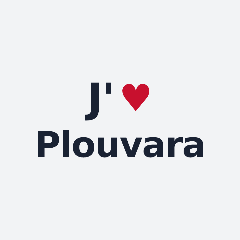 Poster personnalisé Plouvara — design J'aime Plouvara
