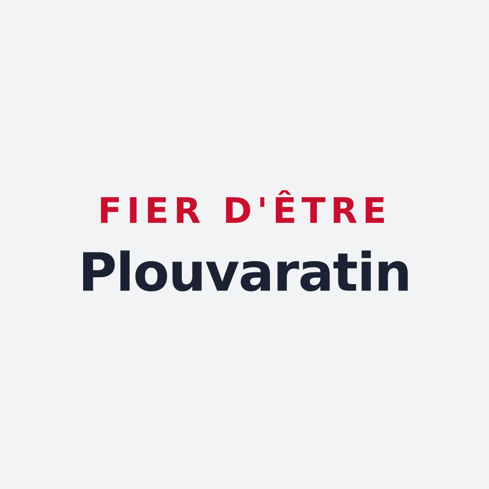 Poster « Fier d'être Plouvaratin » — design pour Plouvara
