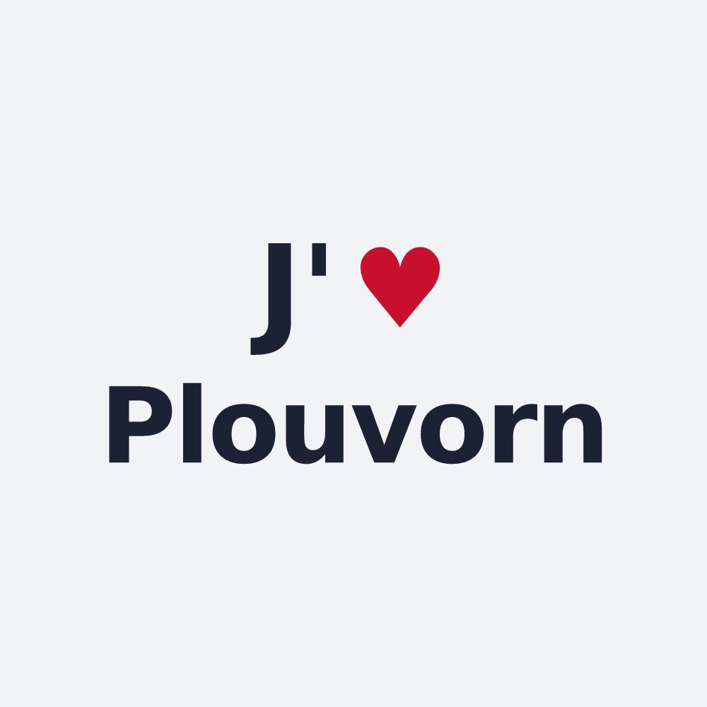 Poster personnalisé Plouvorn — design J'aime Plouvorn