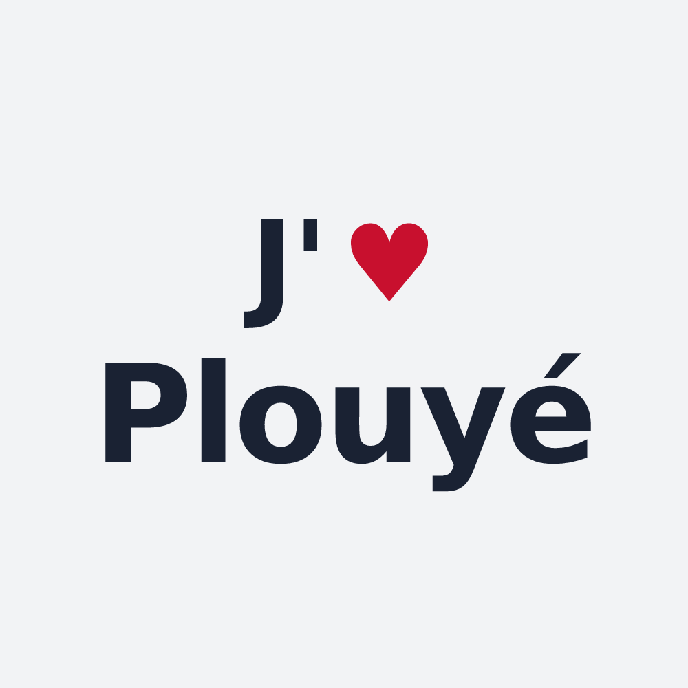 Poster personnalisé Plouyé — design J'aime Plouyé