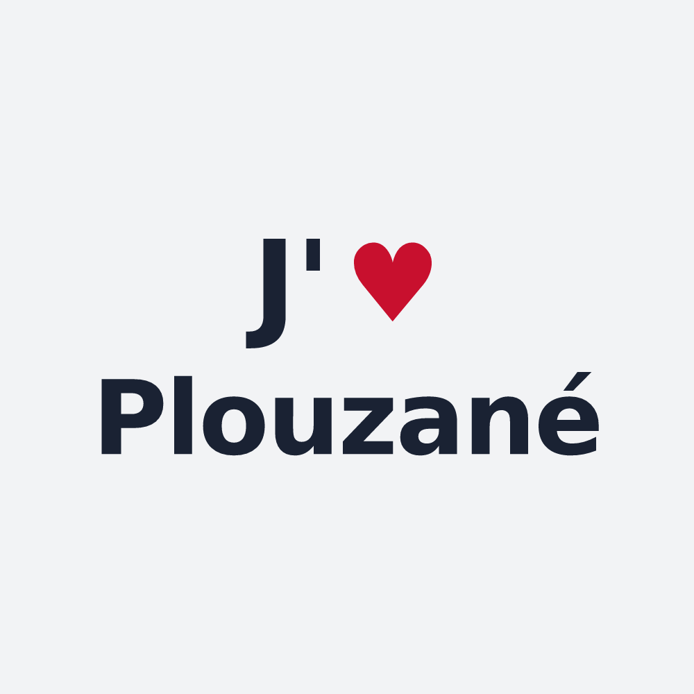 Poster personnalisé Plouzané — design J'aime Plouzané