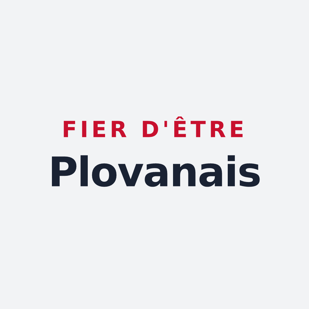 Poster « Fier d'être Plovanais » — design pour Plovan