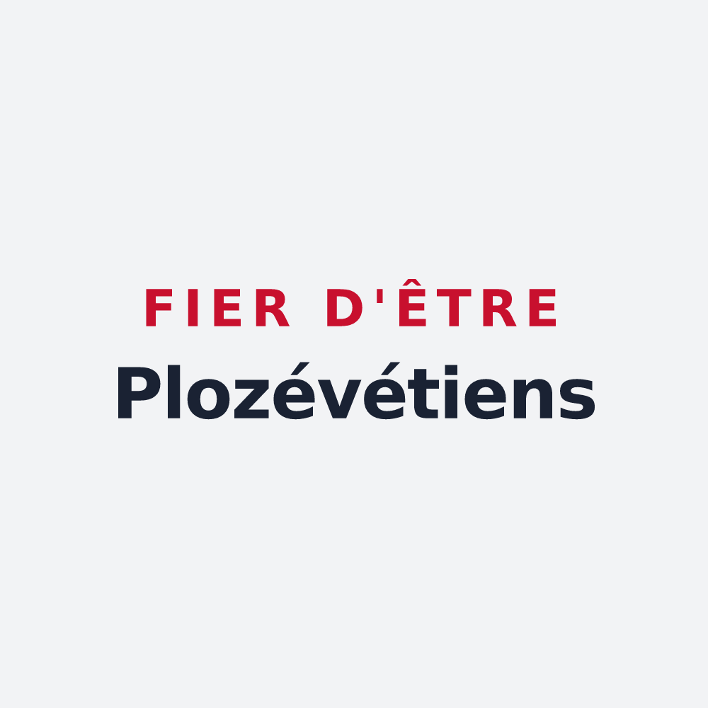 Poster « Fier d'être Plozévétiens » — design pour Plozévet