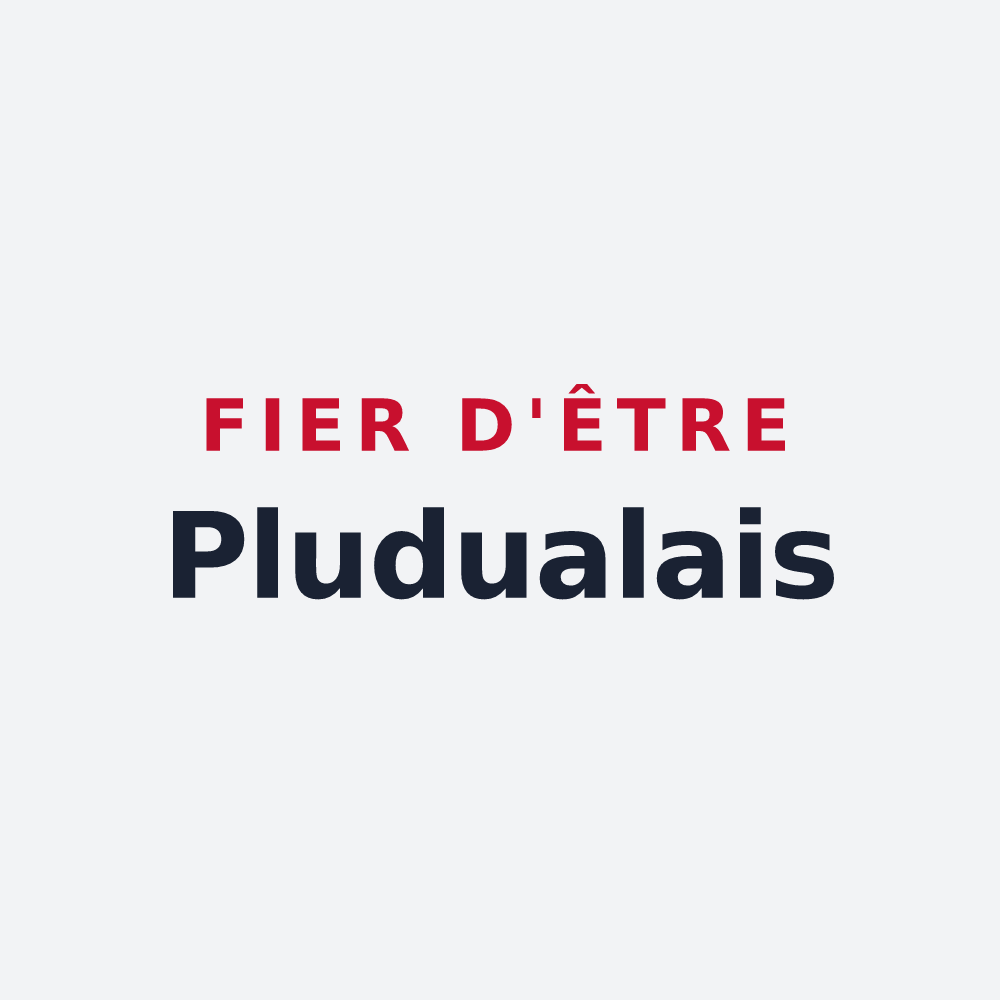 Poster « Fier d'être Pludualais » — design pour Pludual