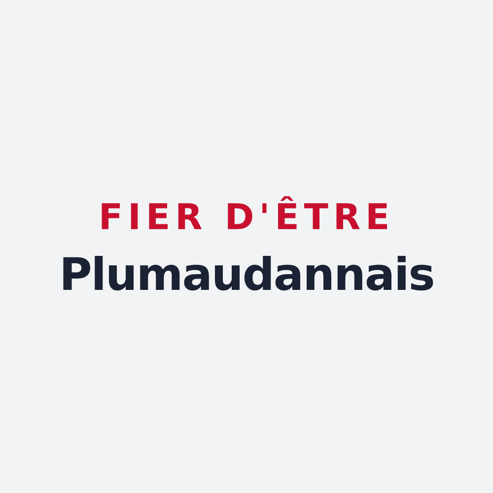 Poster « Fier d'être Plumaudannais » — design pour Plumaudan