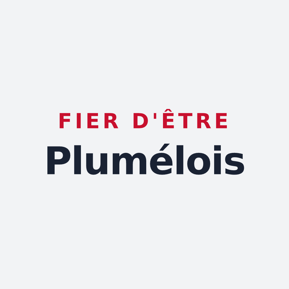 Poster « Fier d'être Plumélois » — design pour Pluméliau-Bieuzy