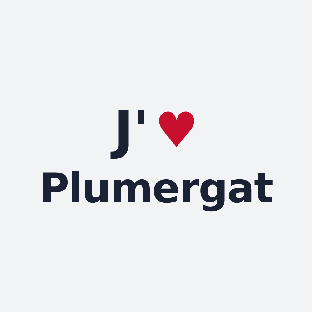 Poster personnalisé Plumergat — design J'aime Plumergat