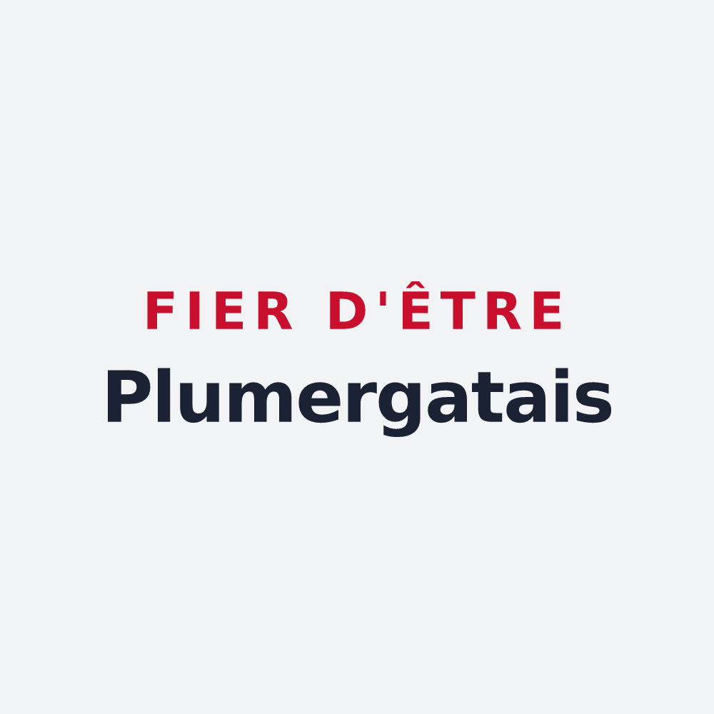 Poster « Fier d'être Plumergatais » — design pour Plumergat