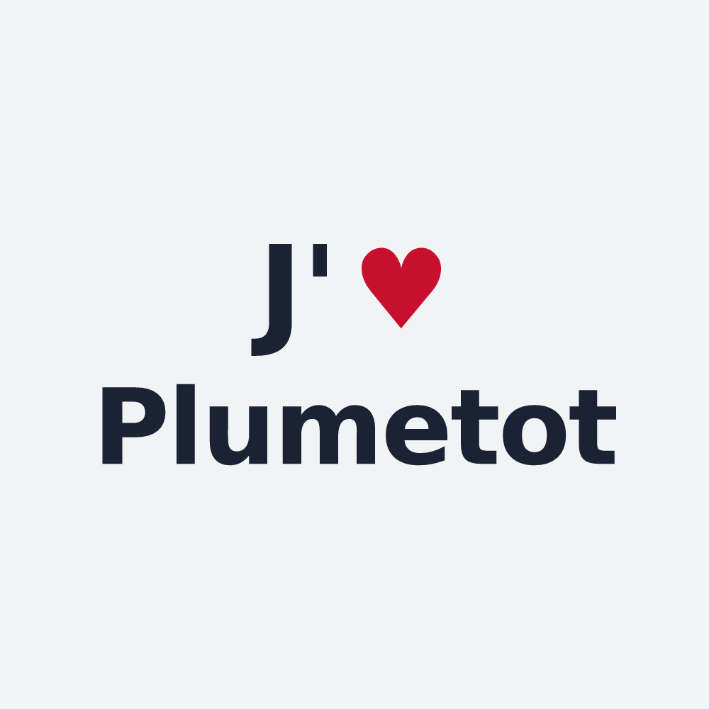 Poster personnalisé Plumetot — design J'aime Plumetot