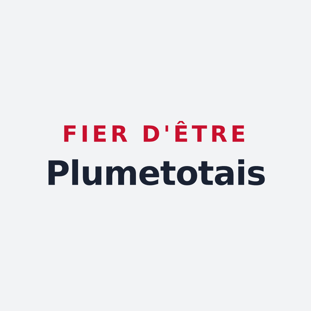 Poster « Fier d'être Plumetotais » — design pour Plumetot