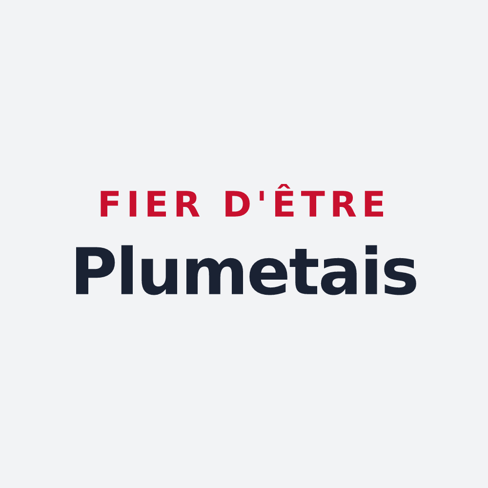 Poster « Fier d'être Plumetais » — design pour Plumieux