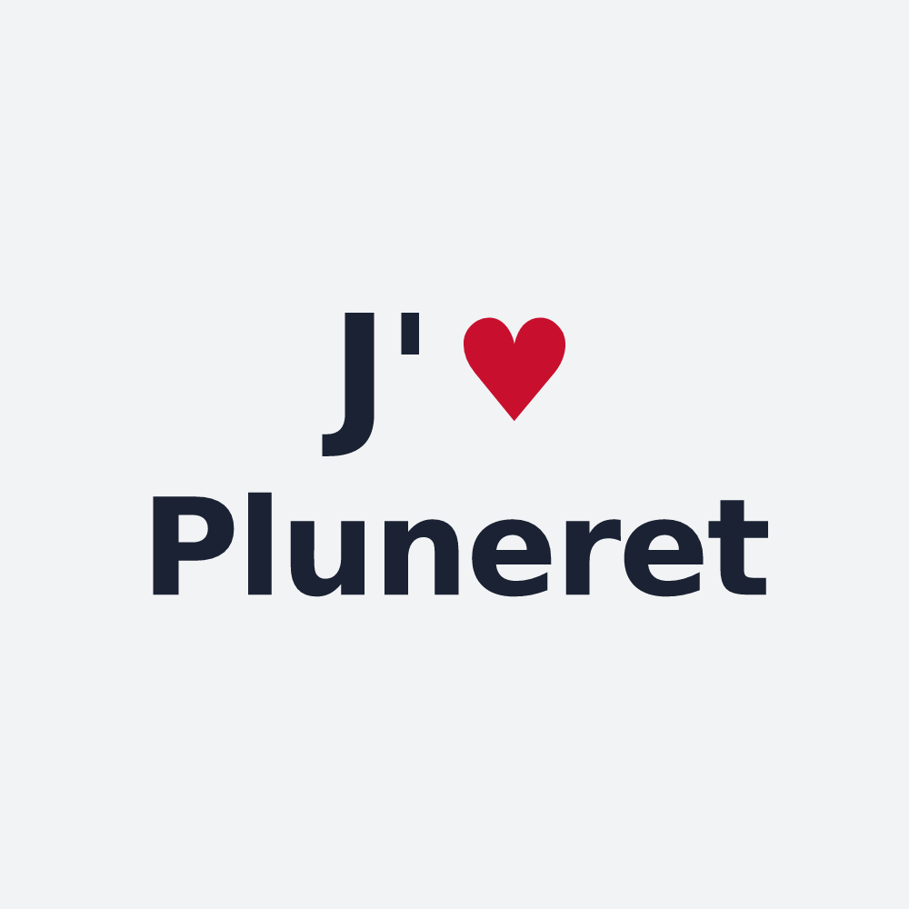 Poster personnalisé Pluneret — design J'aime Pluneret