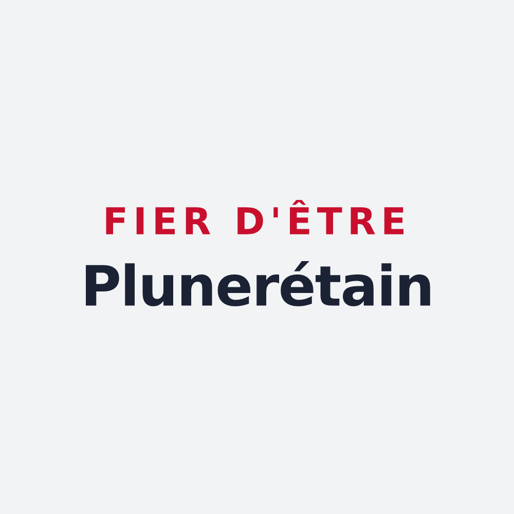 Poster « Fier d'être Plunerétain » — design pour Pluneret