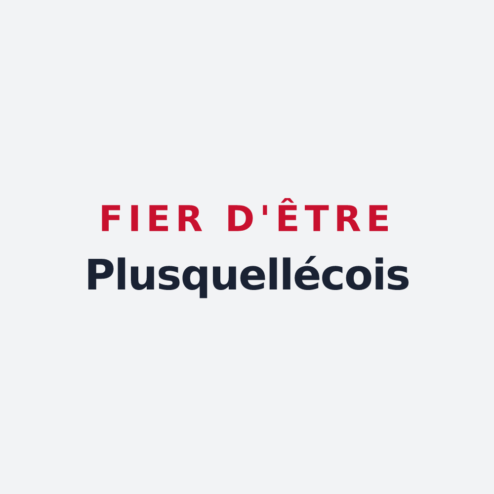 Poster « Fier d'être Plusquellécois » — design pour Plusquellec
