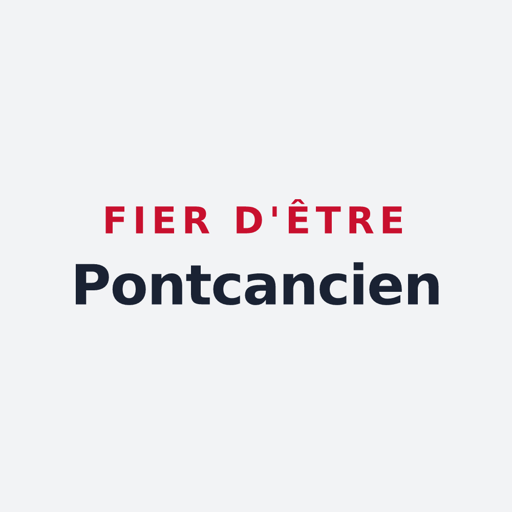 Poster « Fier d'être Pontcancien » — design pour Pocancy