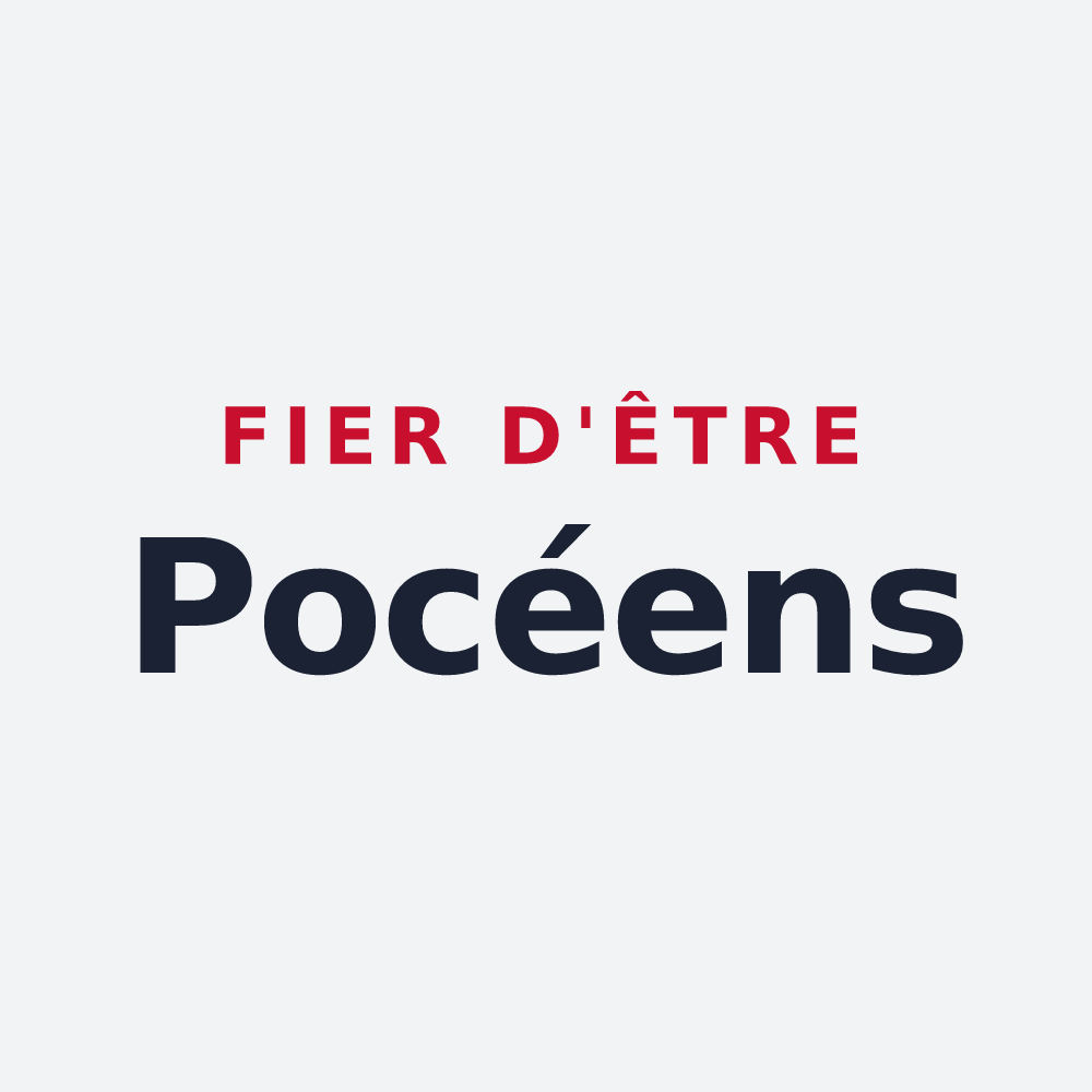 Poster « Fier d'être Pocéens » — design pour Pocé-les-Bois