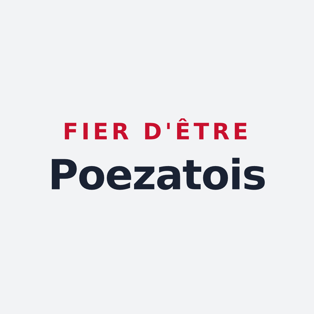 Poster « Fier d'être Poezatois » — design pour Poëzat
