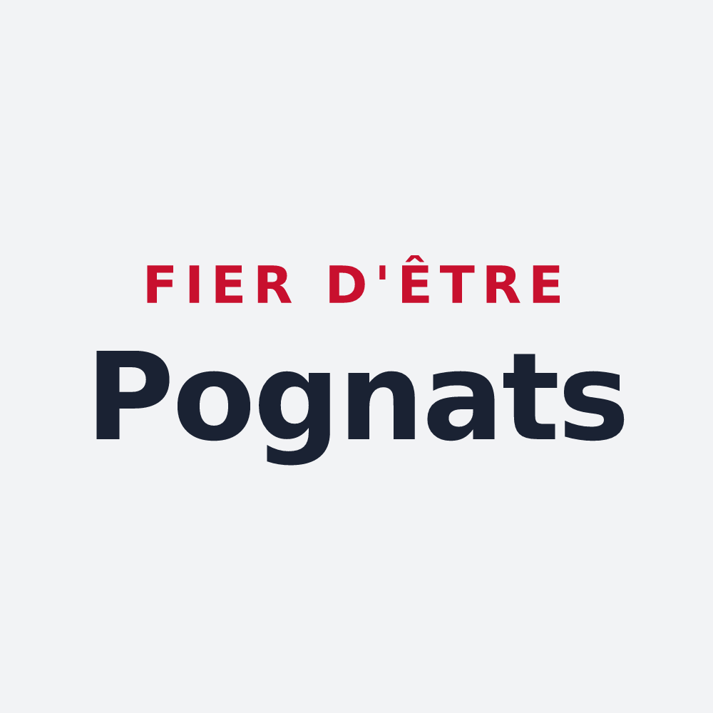 Poster « Fier d'être Pognats » — design pour Pogny