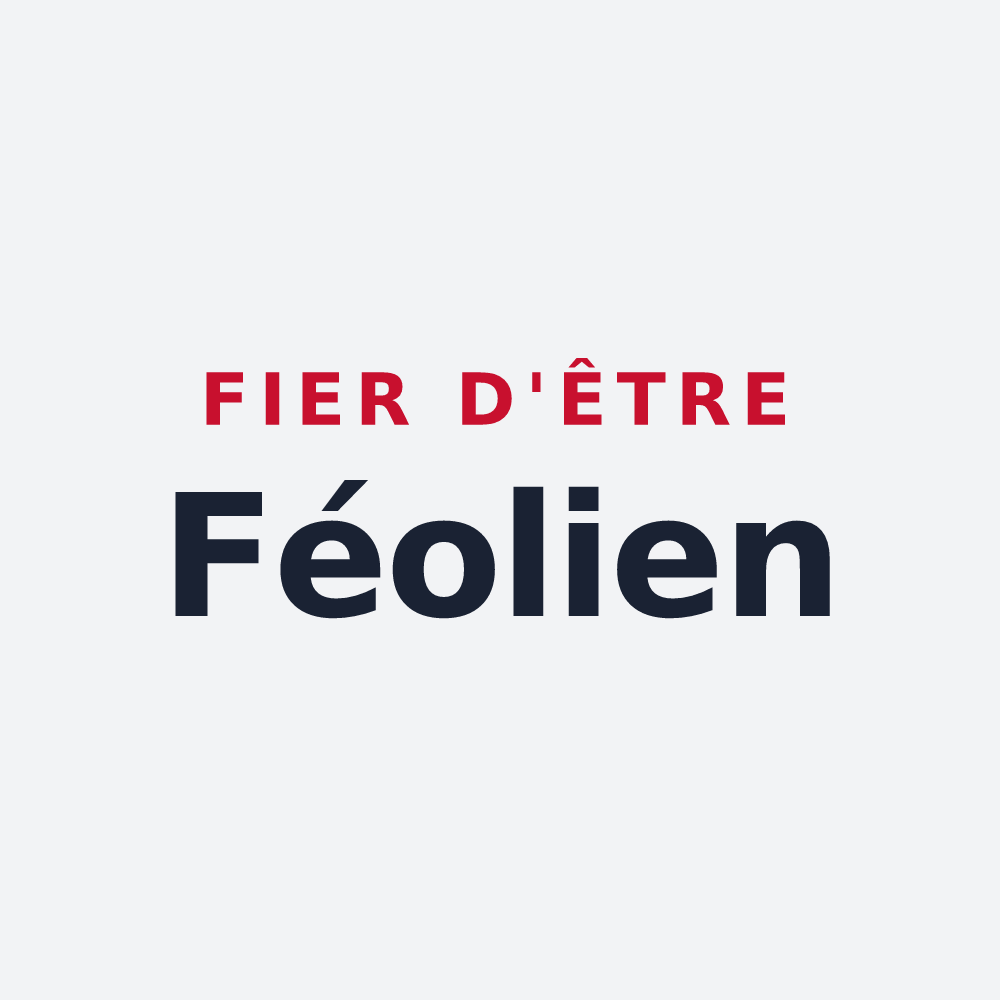 Poster « Fier d'être Féolien » — design pour Poids-de-Fiole