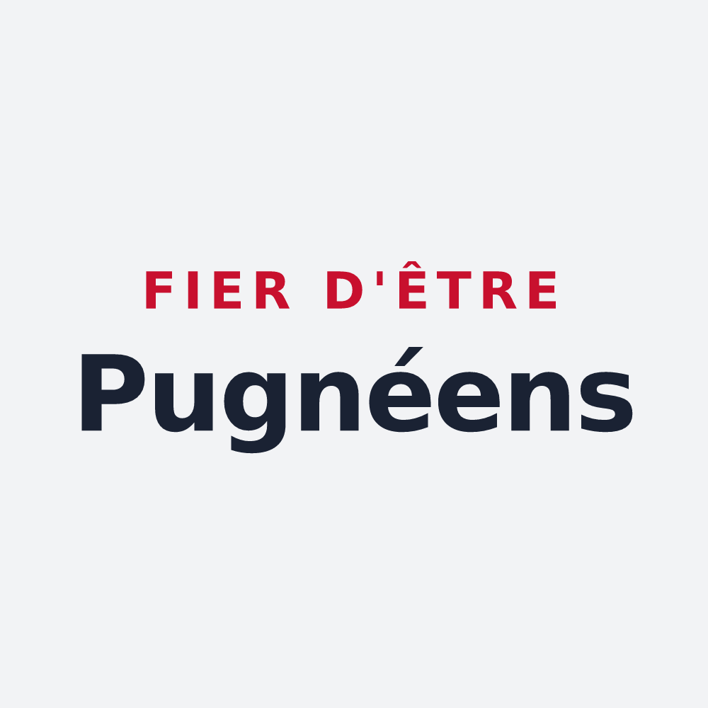 Poster « Fier d'être Pugnéens » — design pour Poigny-la-Forêt