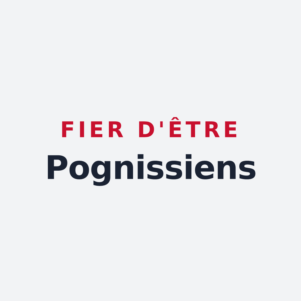 Poster « Fier d'être Pognissiens » — design pour Poigny