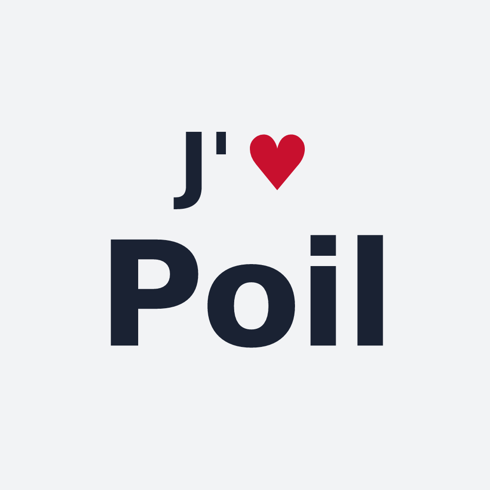 Poster personnalisé Poil — design J'aime Poil