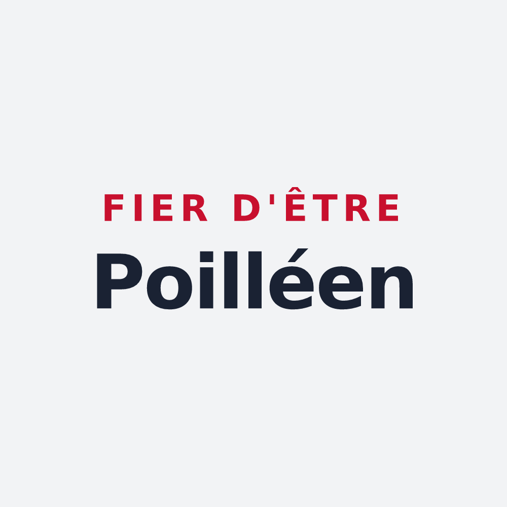 Poster « Fier d'être Poilléen » — design pour Poillé-sur-Vègre