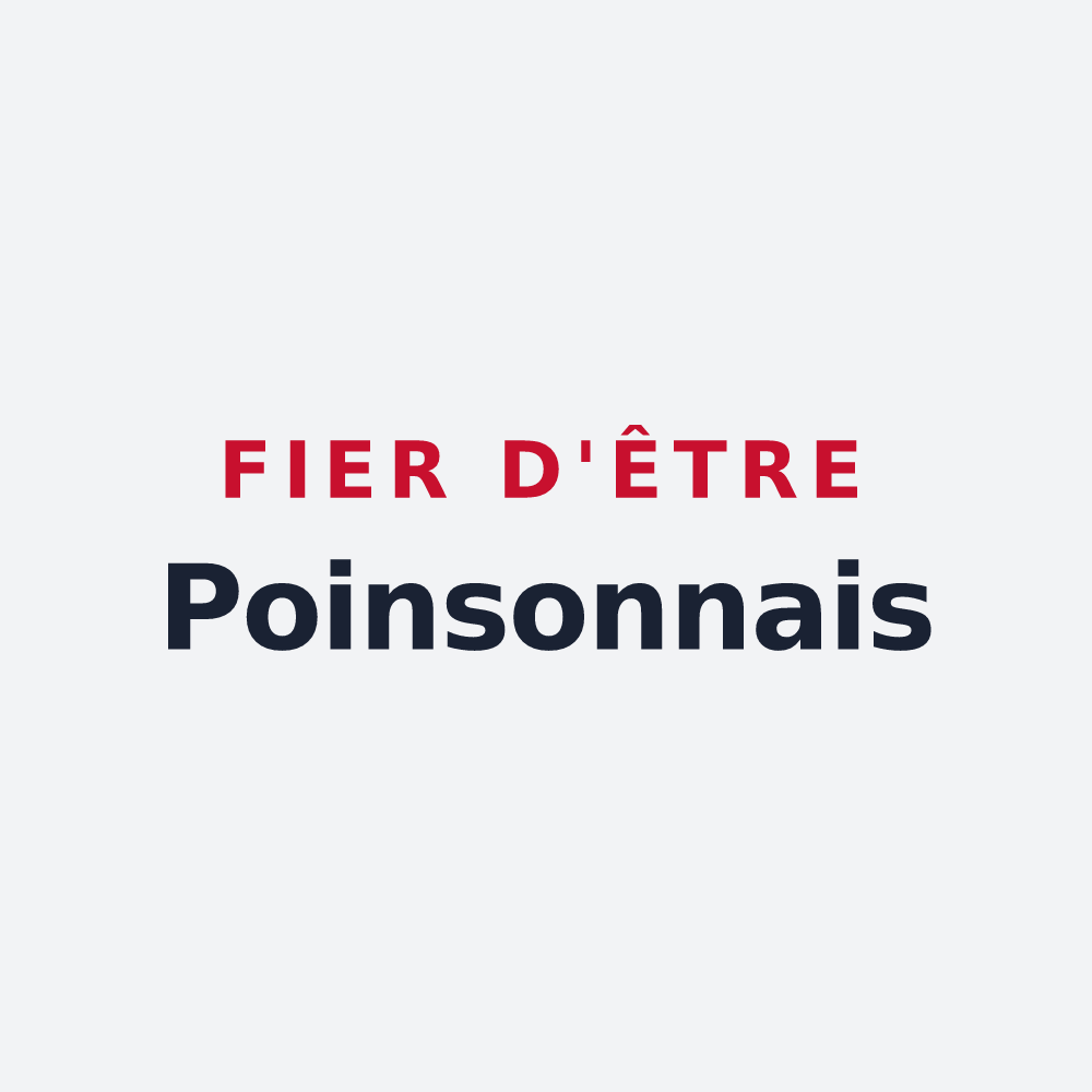 Poster « Fier d'être Poinsonnais » — design pour Poinson-lès-Fayl