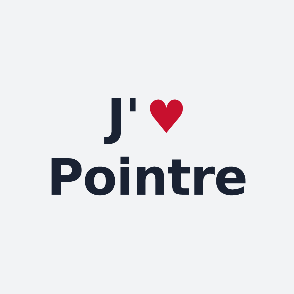 Poster personnalisé Pointre — design J'aime Pointre