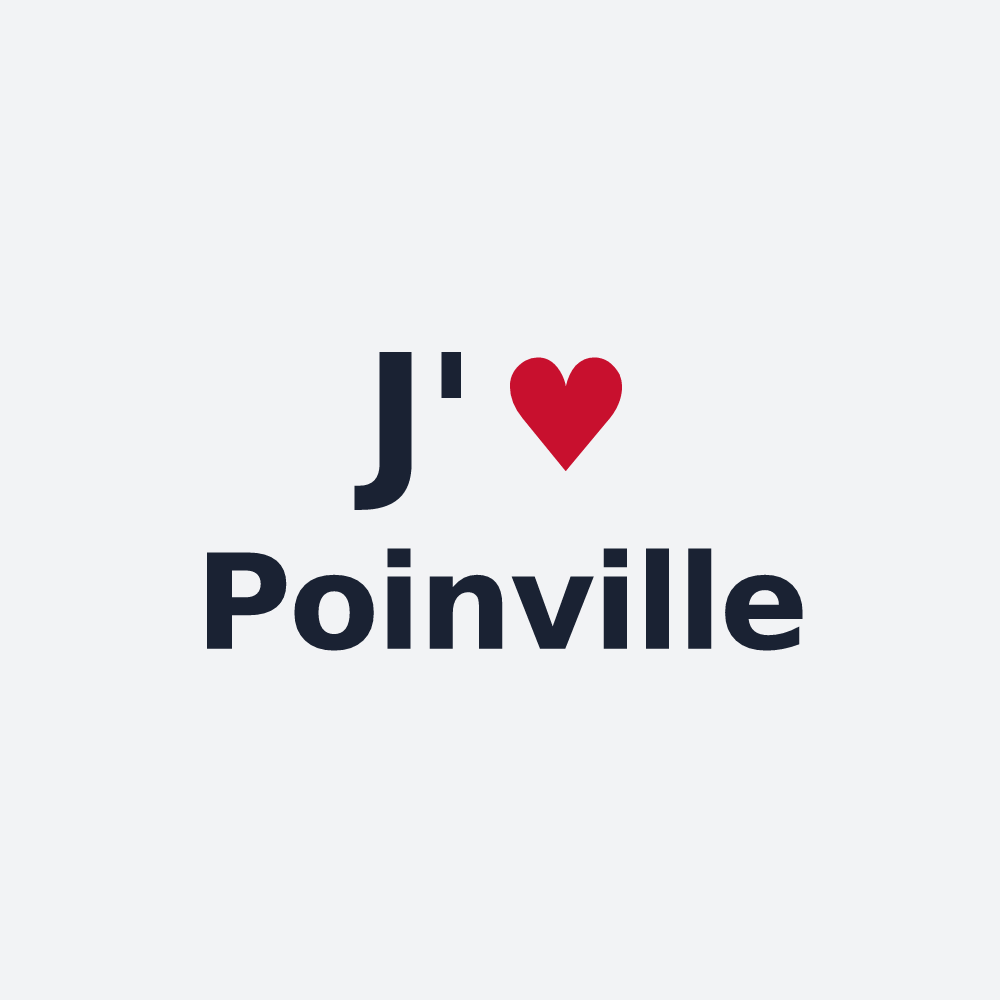 Poster personnalisé Poinville — design J'aime Poinville