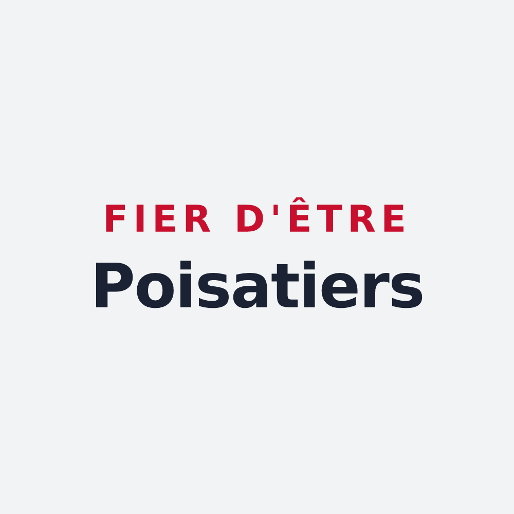 Poster « Fier d'être Poisatiers » — design pour Poisat