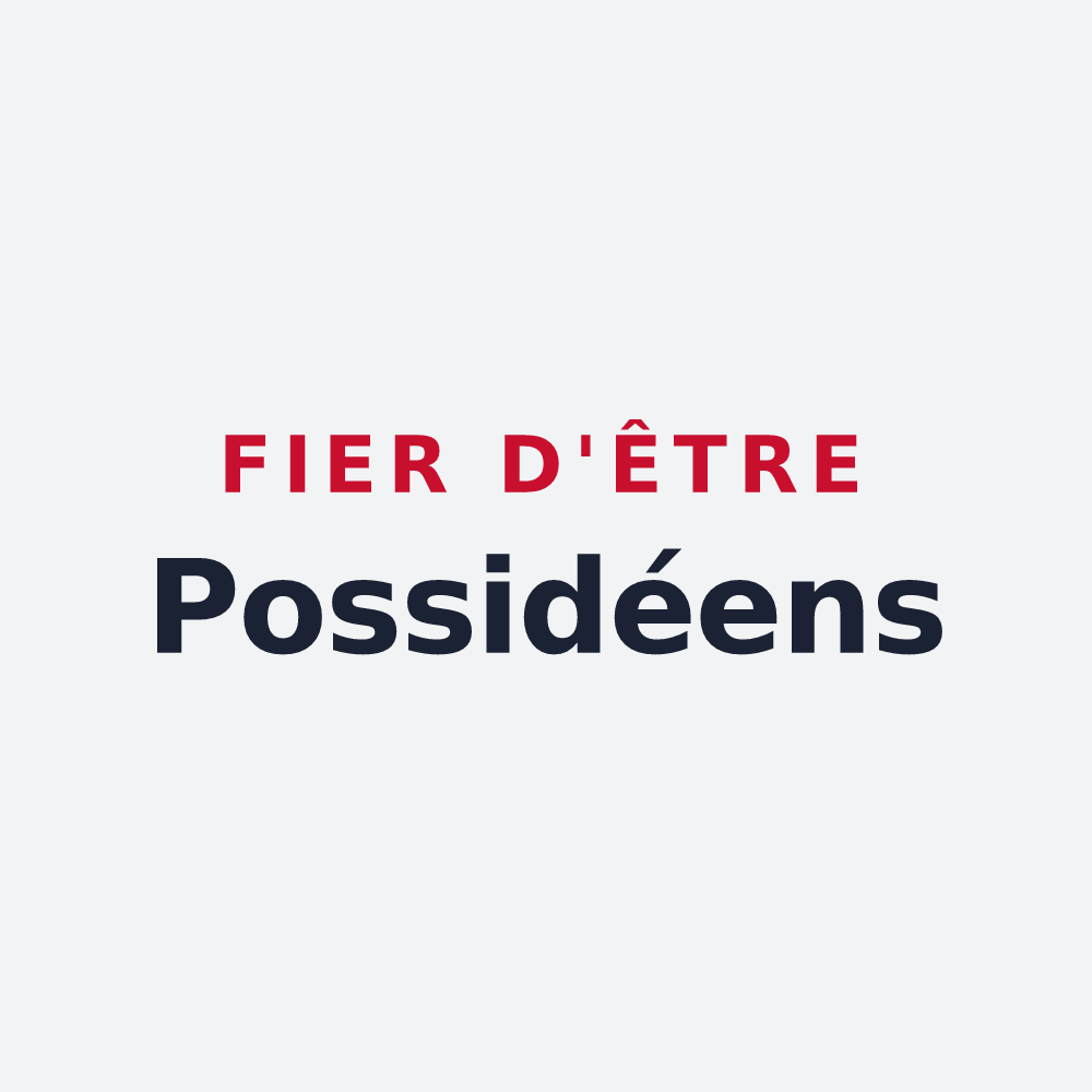 Poster « Fier d'être Possidéens » — design pour Poisson