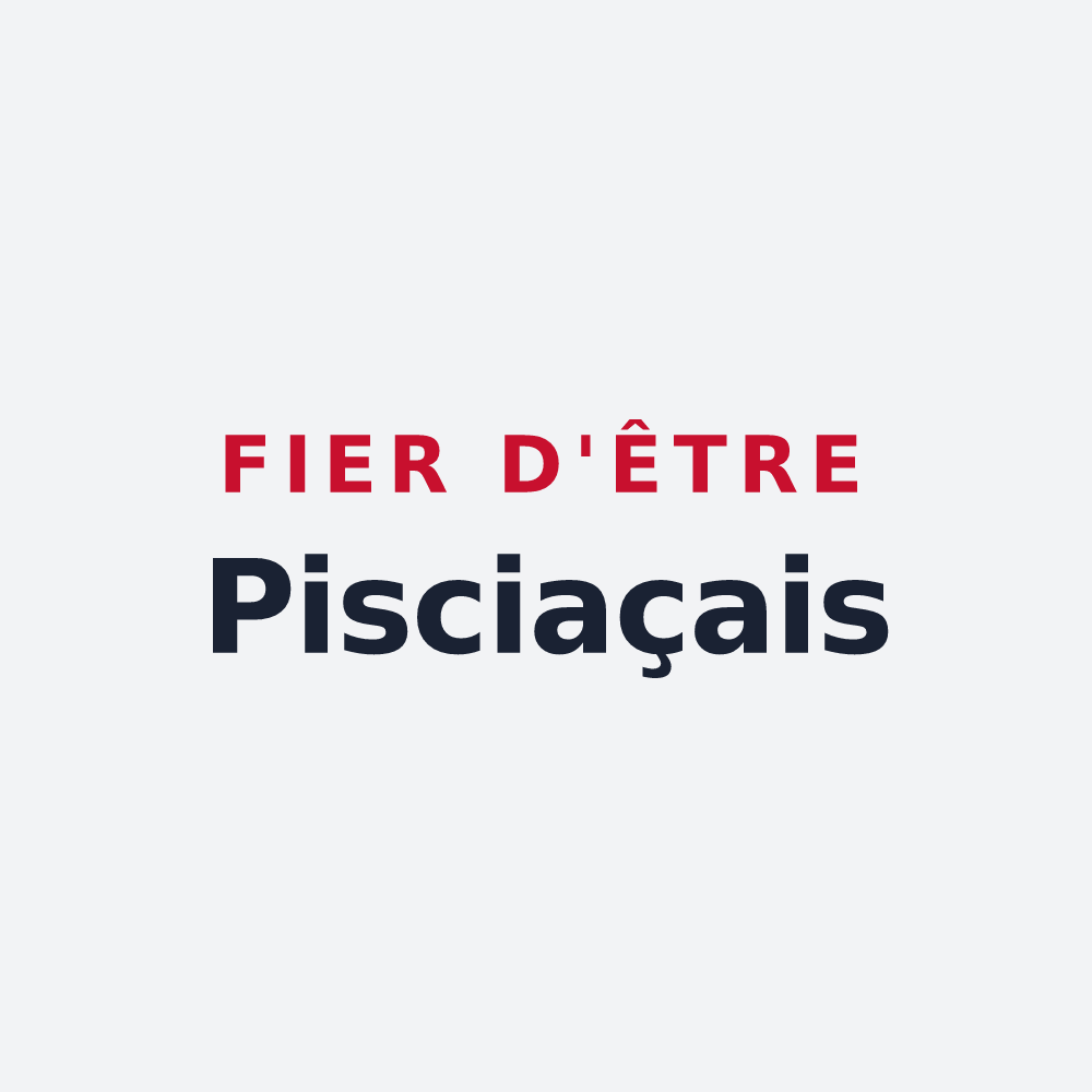 Poster « Fier d'être Pisciaçais » — design pour Poissy