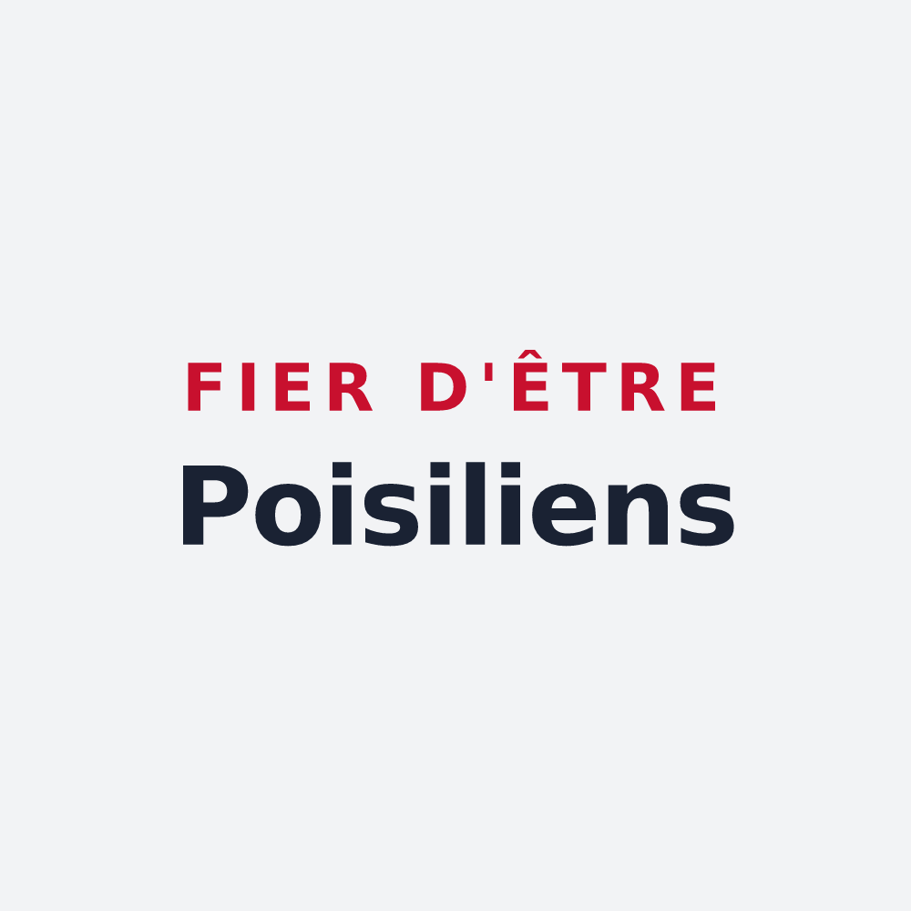 Poster « Fier d'être Poisiliens » — design pour Poisy