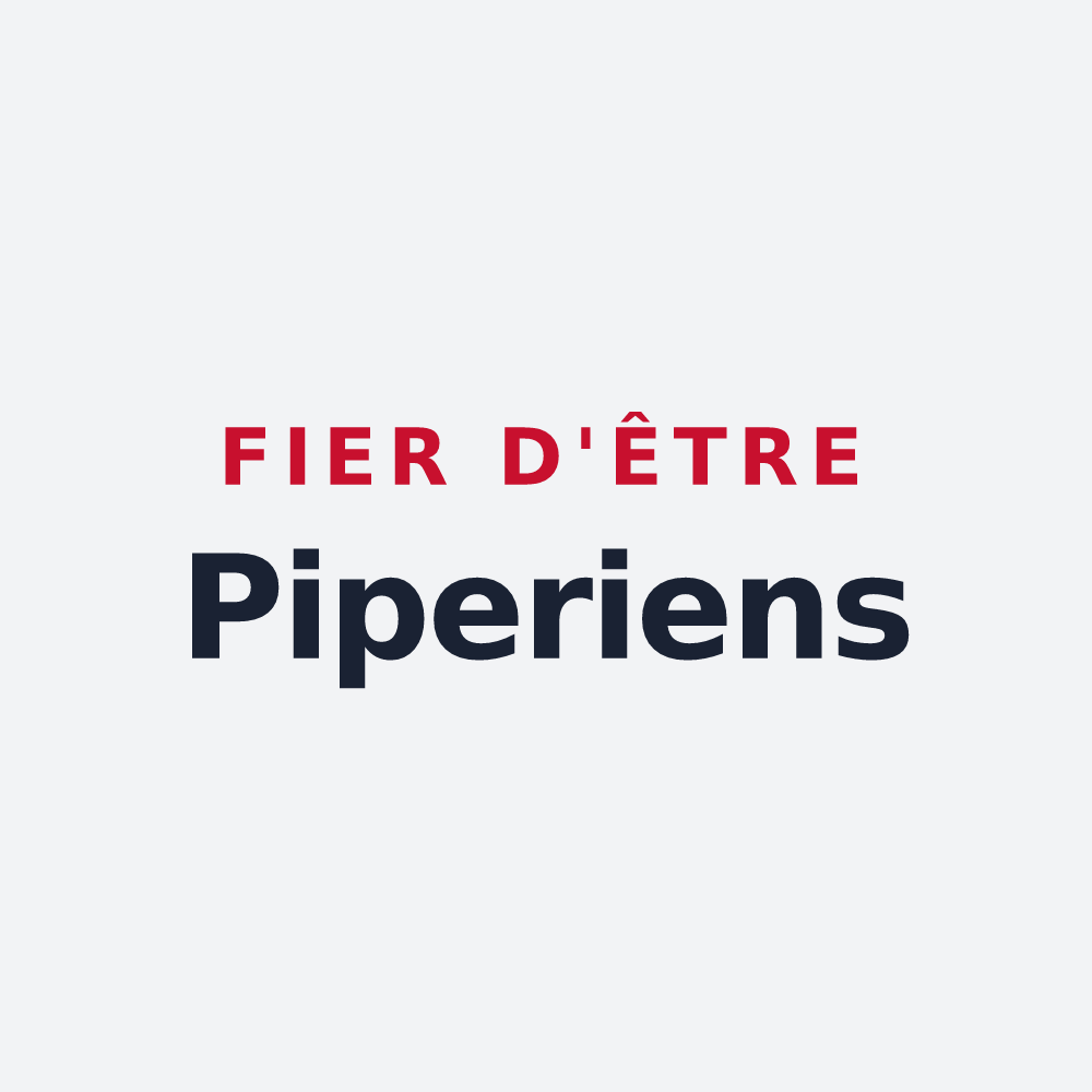 Poster « Fier d'être Piperiens » — design pour Poivres