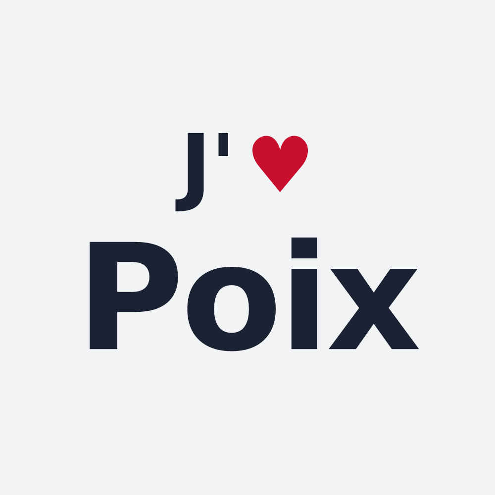 Poster personnalisé Poix — design J'aime Poix
